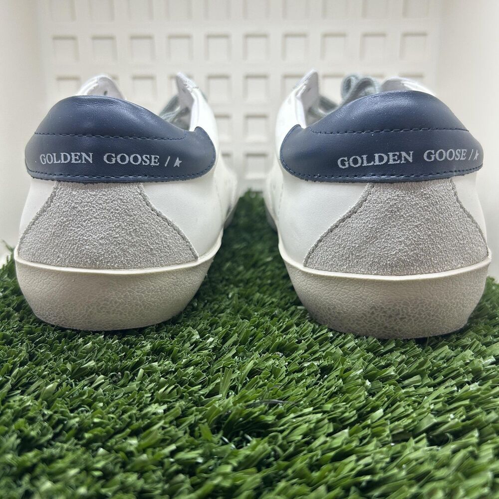 Golden Goose Superstar Shoes Mens Size 10 EU 43 White Gray Leather Made Italy - Picture 3 of 15